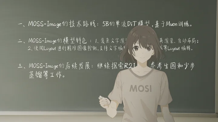 Official example: Chinese handwriting integrated into an illustrated classroom.